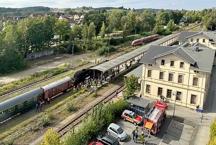 Dampflok 503648 von oben