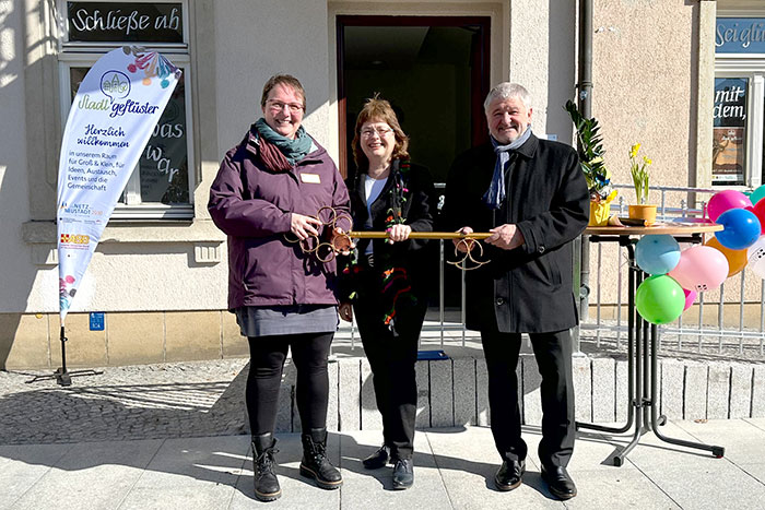 Schlüsselübergabe zum Stadtgeflüster Schlüsselübergabe zum Stadtgeflüster