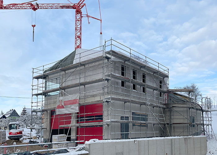 Rohbau Anbau Feuerwehrgerätehaus Rohbau Anbau Feuerwehrgerätehaus