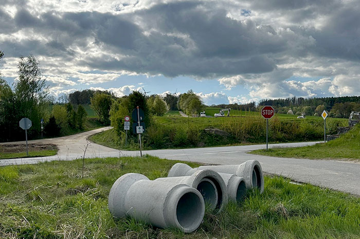 S 156 mit Baustelle S 156 mit Baustelle