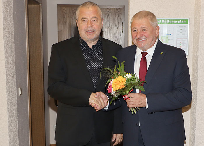 Landrat Michael Geisler und Bürgermeister Peter Mühle Landrat Michael Geisler und Bürgermeister Peter Mühle