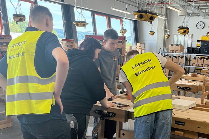 Schüler bei Capron Schüler bei Capron