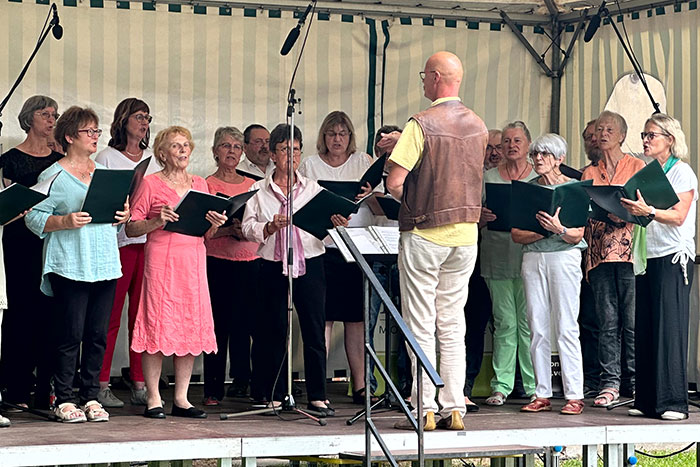 Auftritt des Hohwaldchors Auftritt des Hohwaldchors