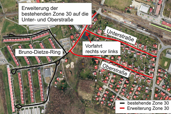 Lageskizze über die Änderungsmaßnahmen Lageskizze über die Änderungsmaßnahmen