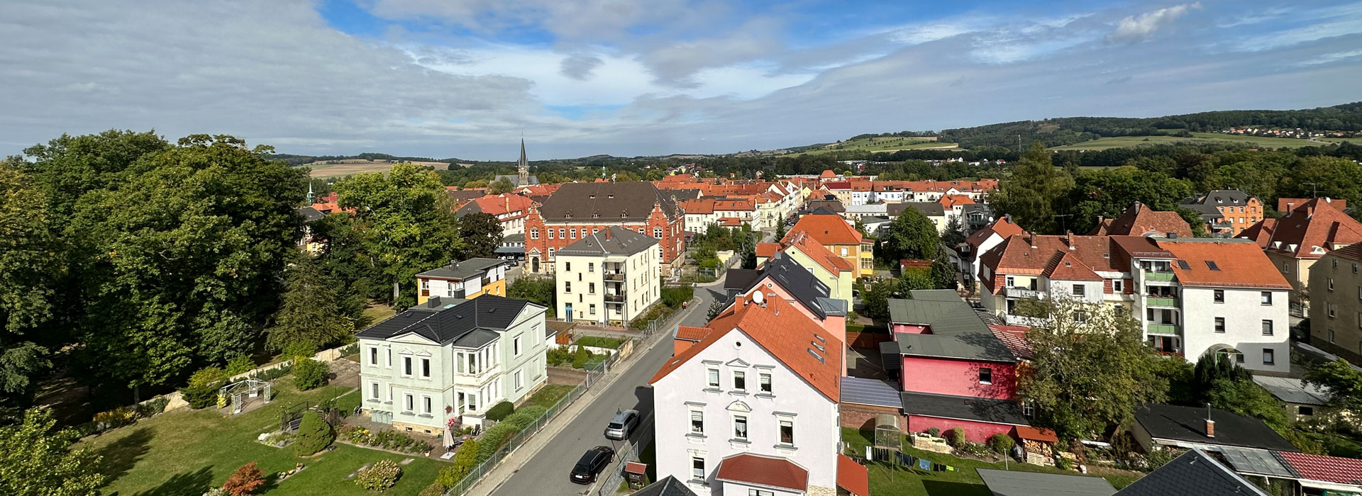 Blick Neustadt in Sachsen