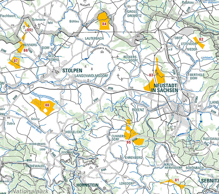 Kartenausschnitt Teilregionalplan
