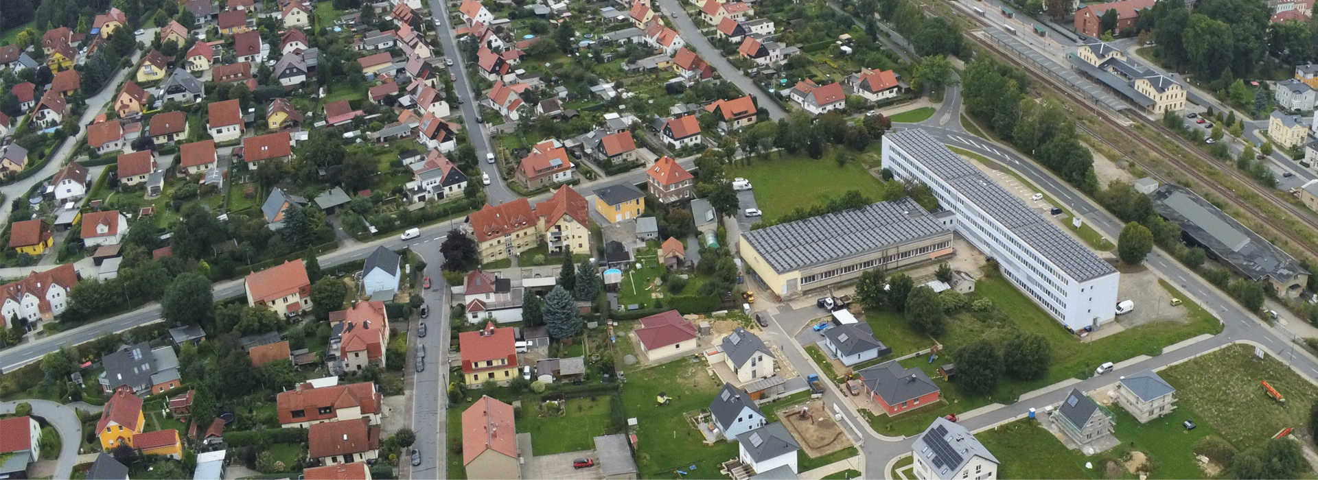 Blick auf das Wohngebiet Kastanienweg Blick auf das Wohngebiet Kastanienweg